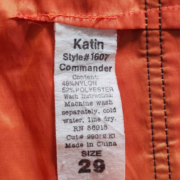 Katin Custom Orange Surf Trunks Commander Size 29 - Picture 6 of 8